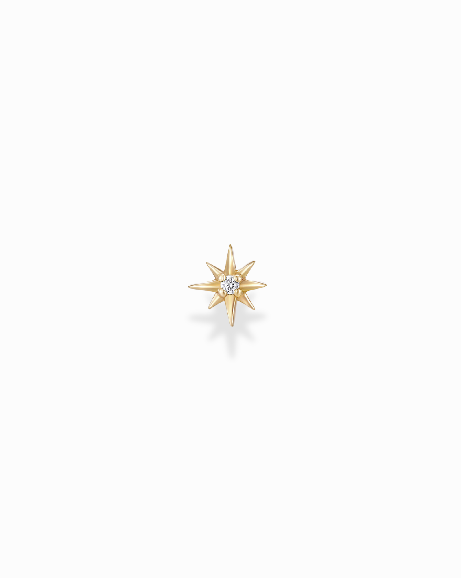 14k Diamond North Star Stud - Mod + Jo - Jewelry built to last, advanced plating technology