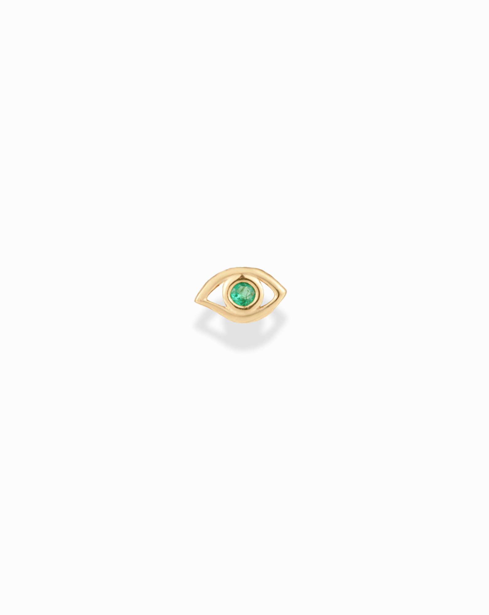 14k Emerald Eyes Stud - Mod + Jo - Jewelry built to last, advanced plating technology