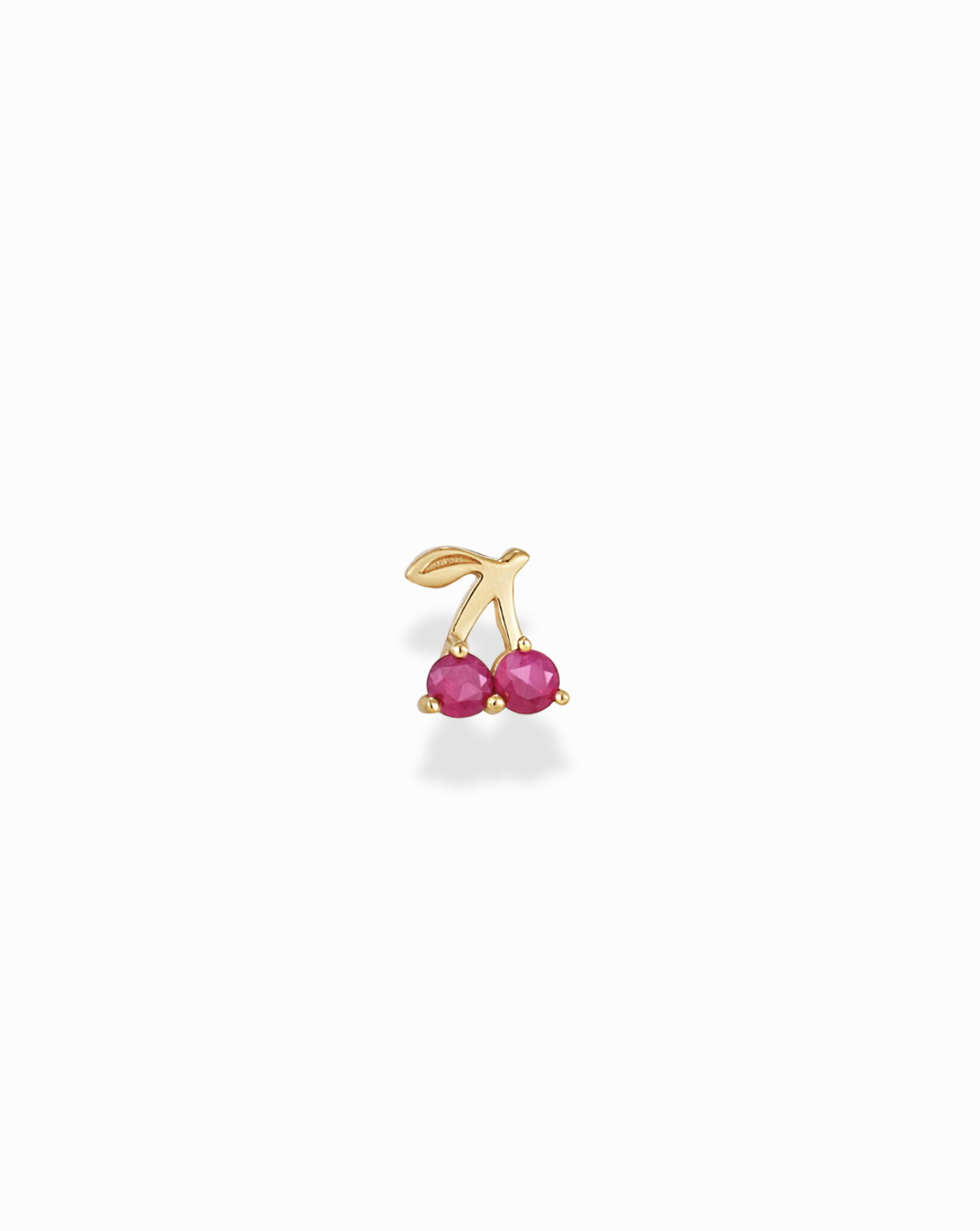 14k Cherry Stud - Mod + Jo - Jewelry built to last, advanced plating technology