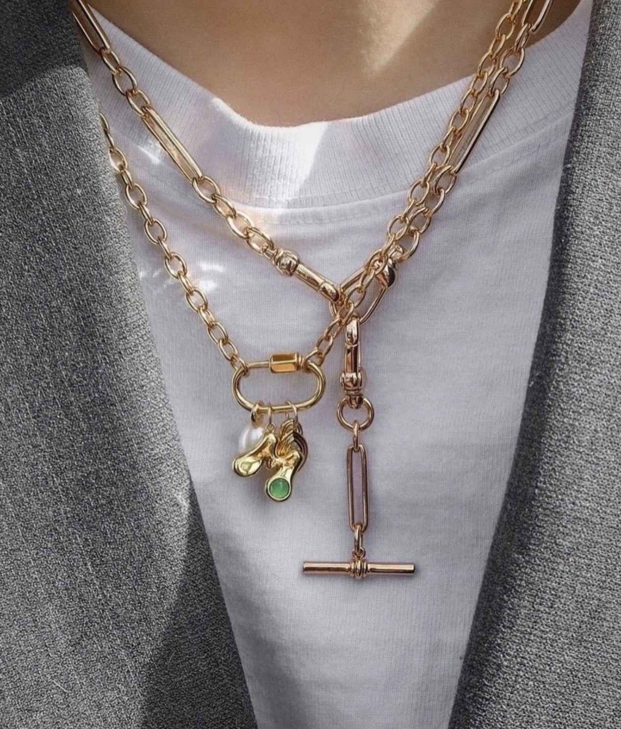 You're Iconic Charm Necklace Set