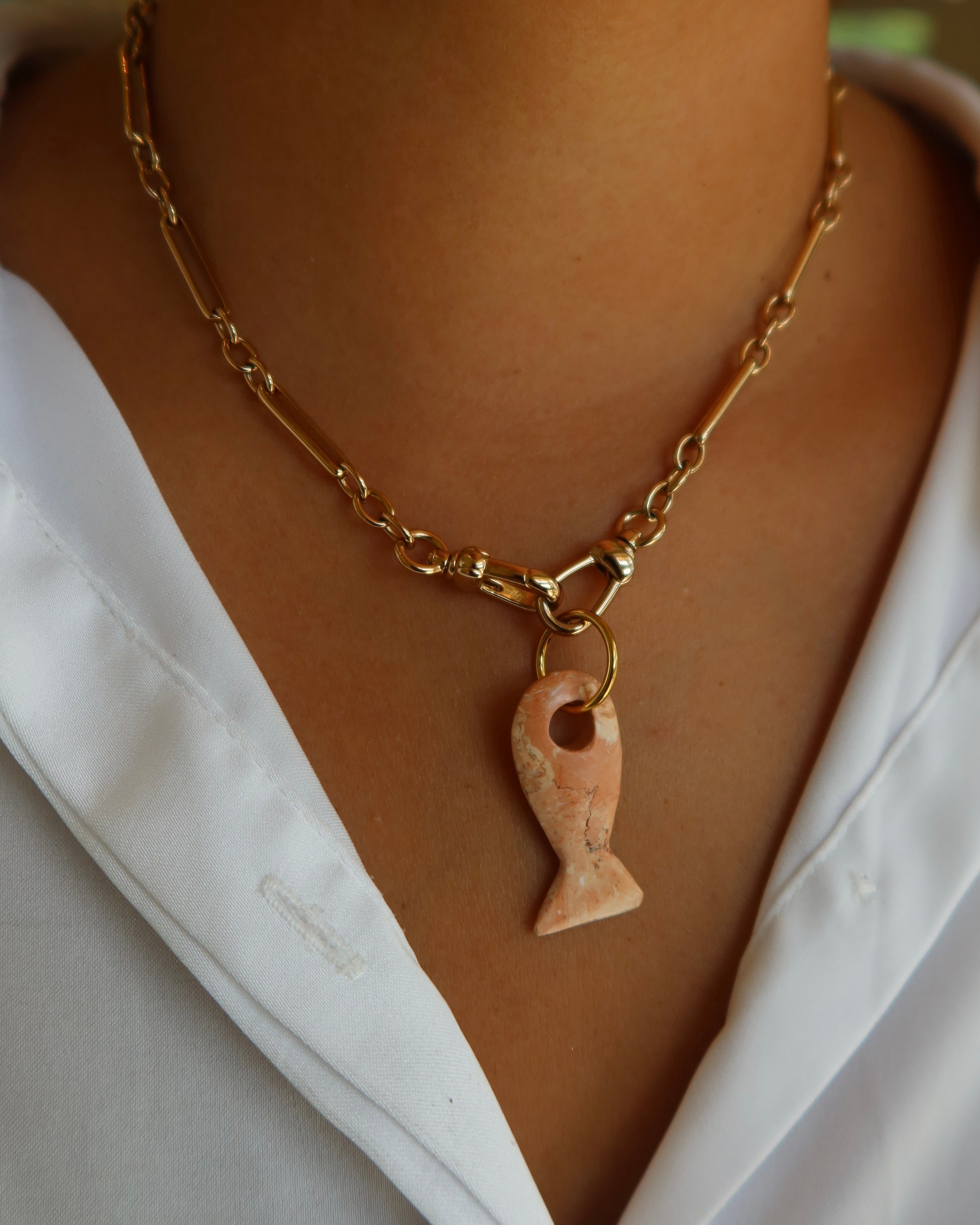 Asher Gemstone Fish Charm