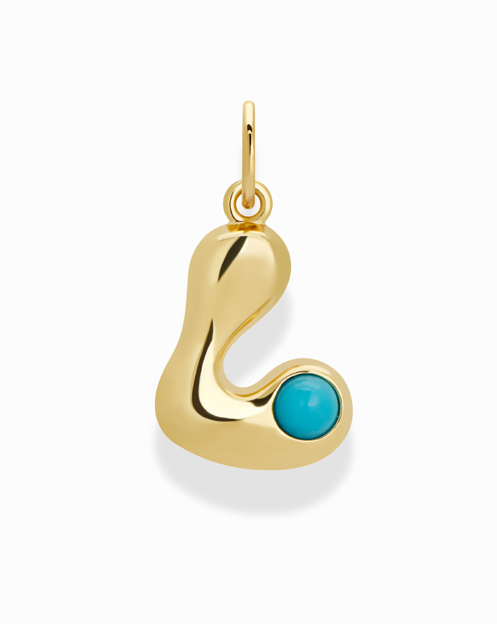 Thea Bubble Letter Charm - Mod + Jo - Jewelry built to last, advanced plating technology