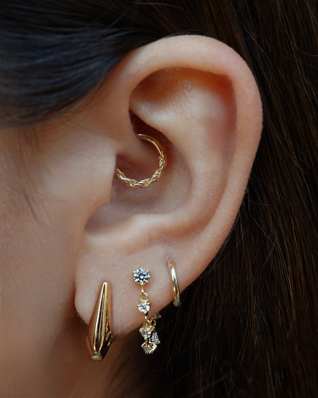 Lucy Chain Studs