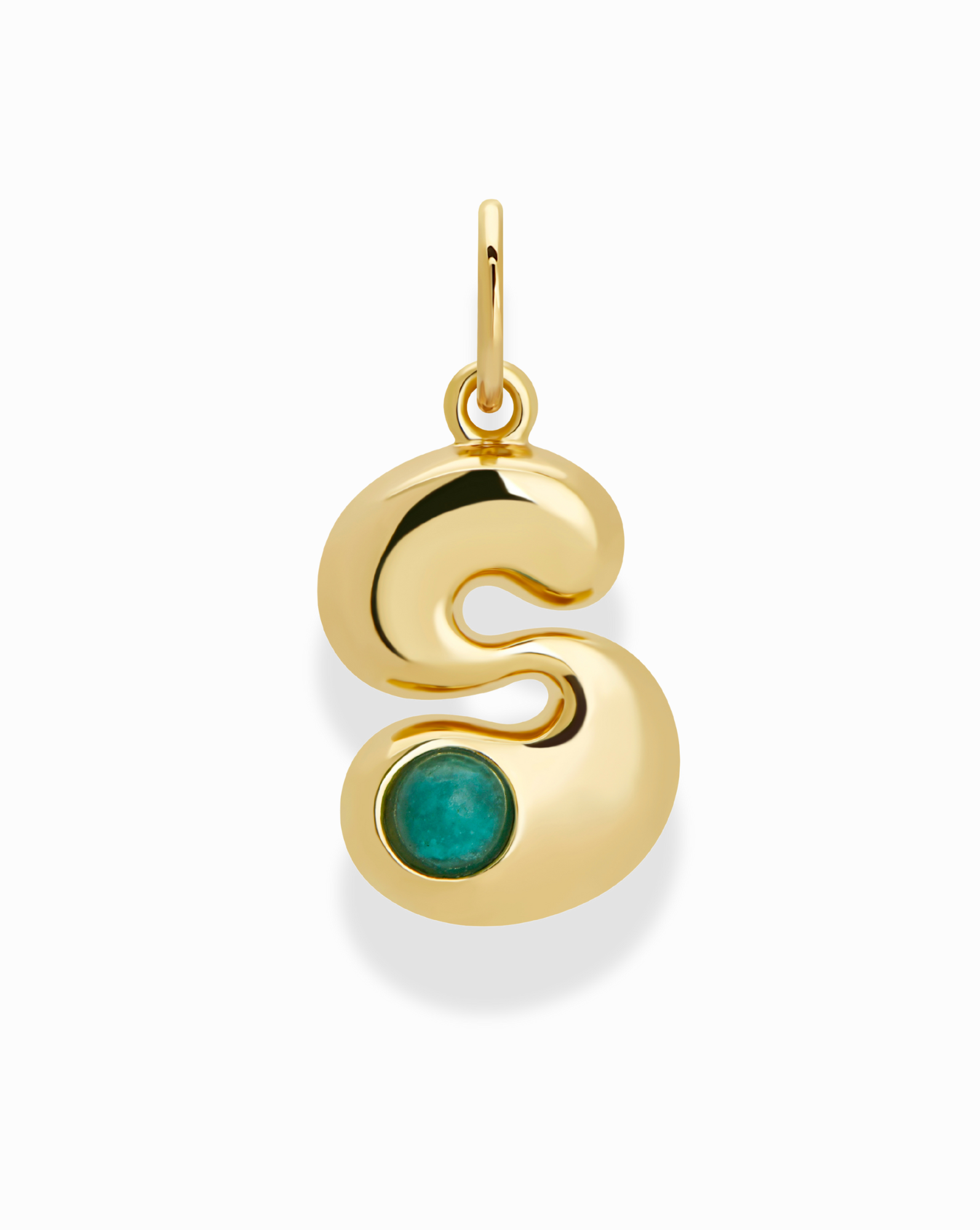 Thea Bubble Letter Charm - Mod + Jo - Jewelry built to last, advanced plating technology