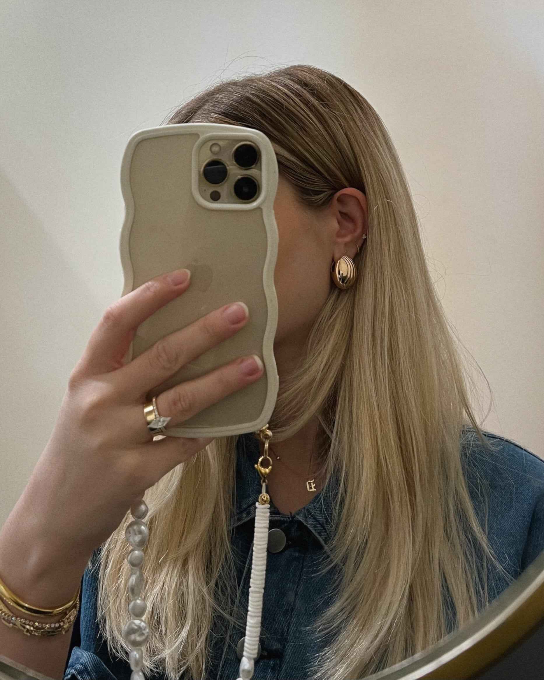 Lena Textured Dome Hoops