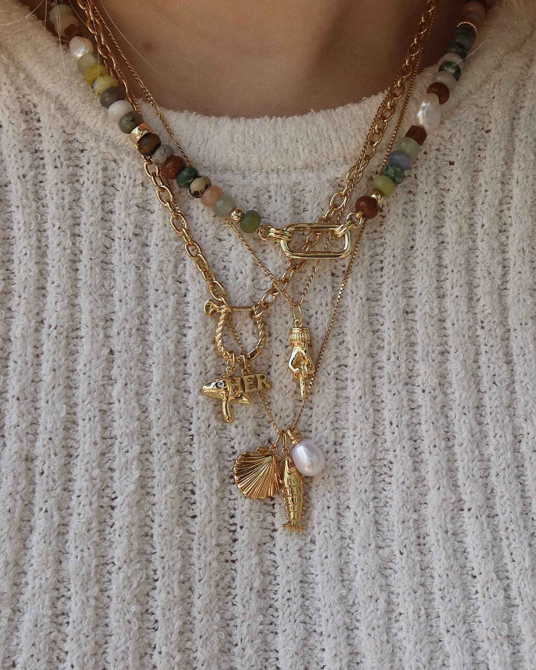 Maggie Box Chain Necklace