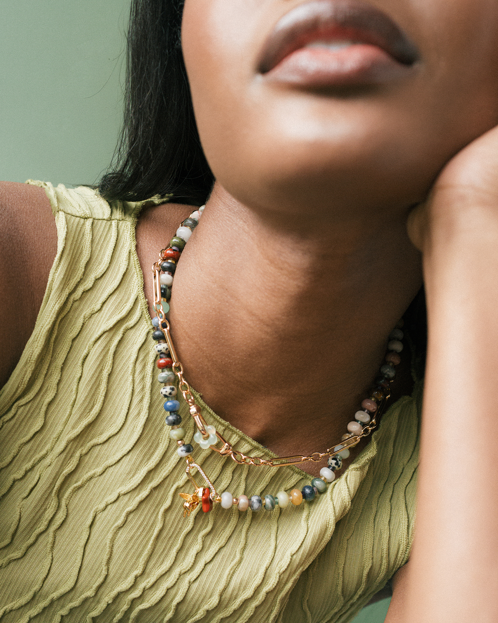 Maia Star Gemstone Spacer - Mod + Jo - Jewelry built to last, advanced plating technology