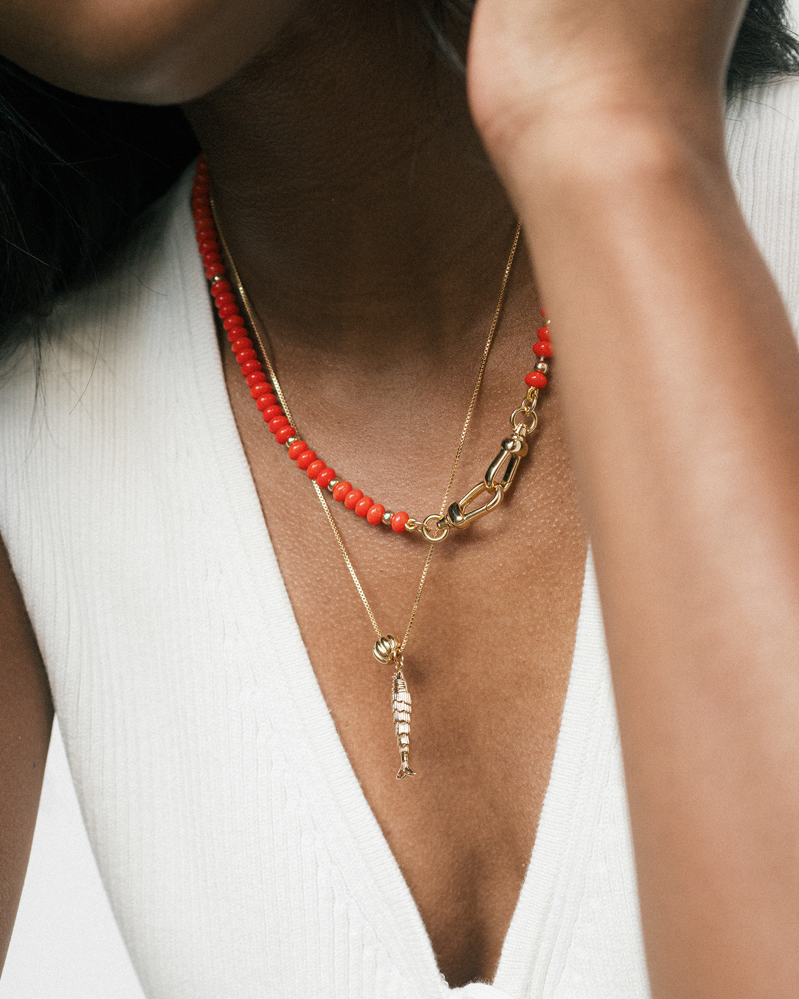 Shia Fish Charm - Mod + Jo - Jewelry built to last, advanced plating technology