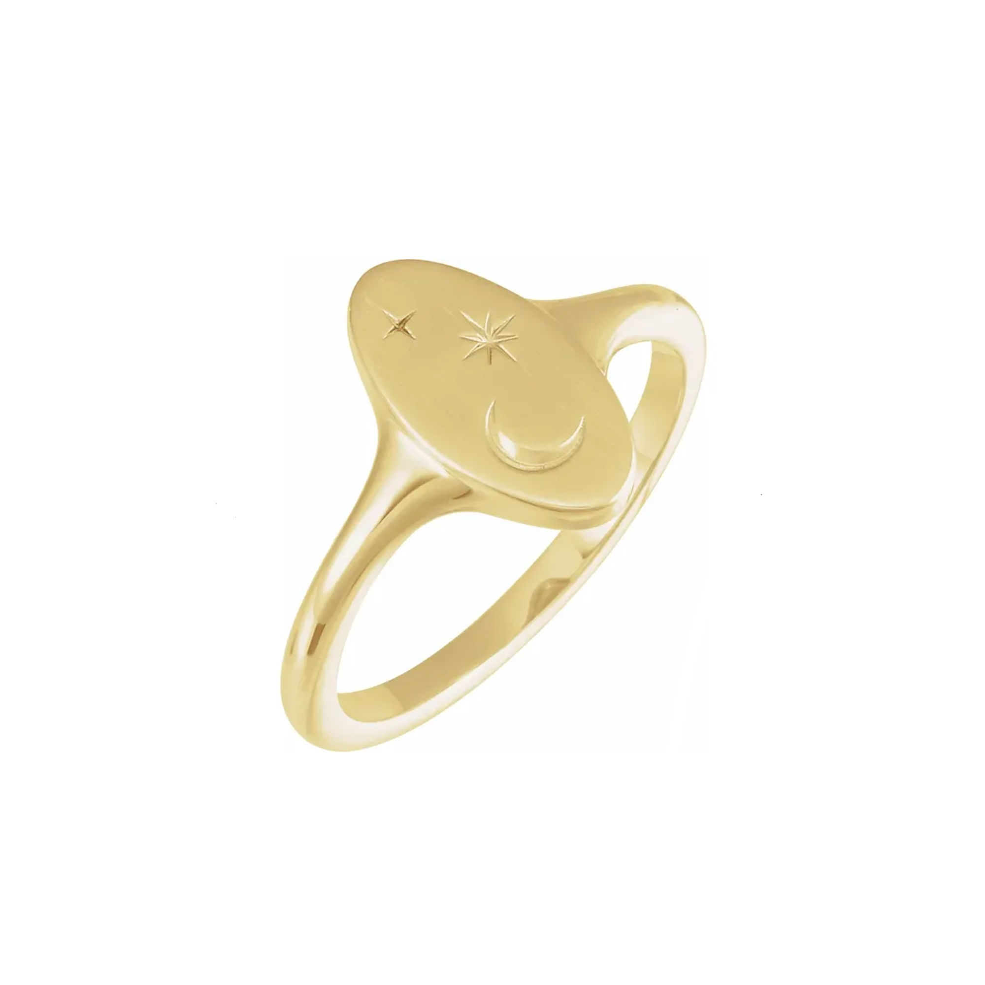 14k Stella Signet Ring - Mod + Jo - Jewelry built to last, advanced plating technology