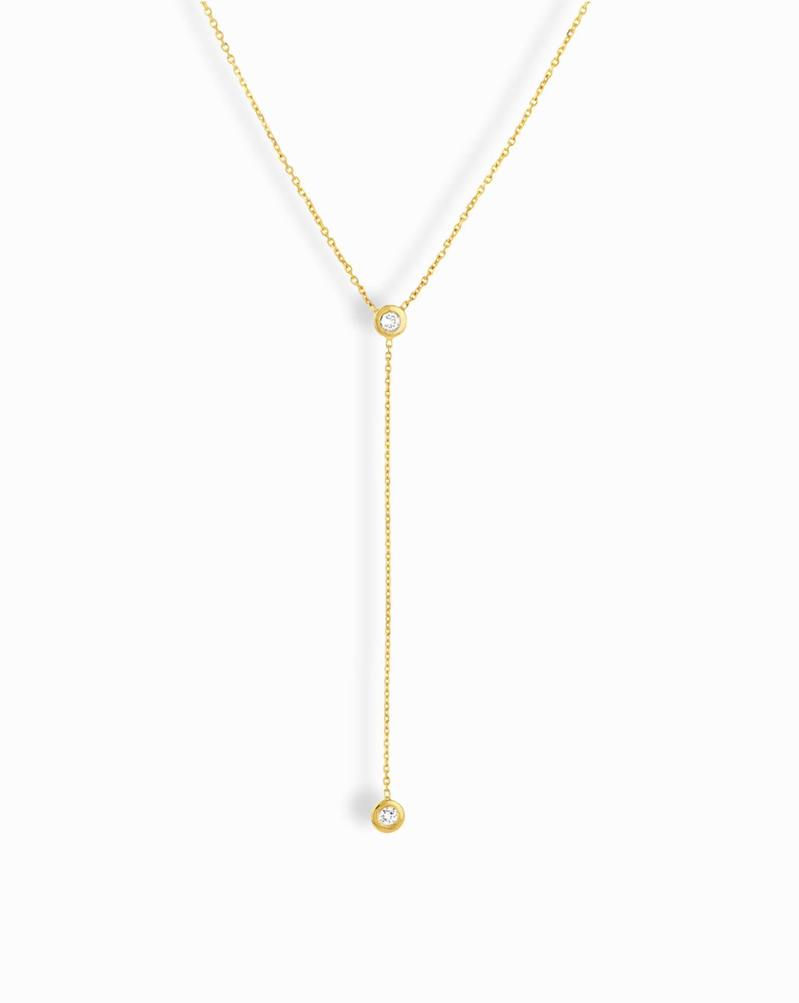 14k Zinnia Lariat Necklace - Mod + Jo