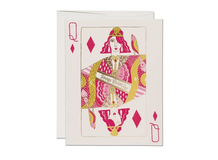 Queen of Diamonds Birthday Card - Mod + Jo