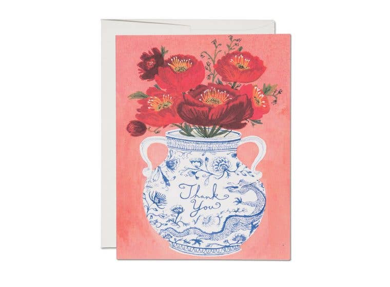 Dragon Vase Thank You Card