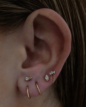 14k Champagne Supernova Stud - Mod + Jo