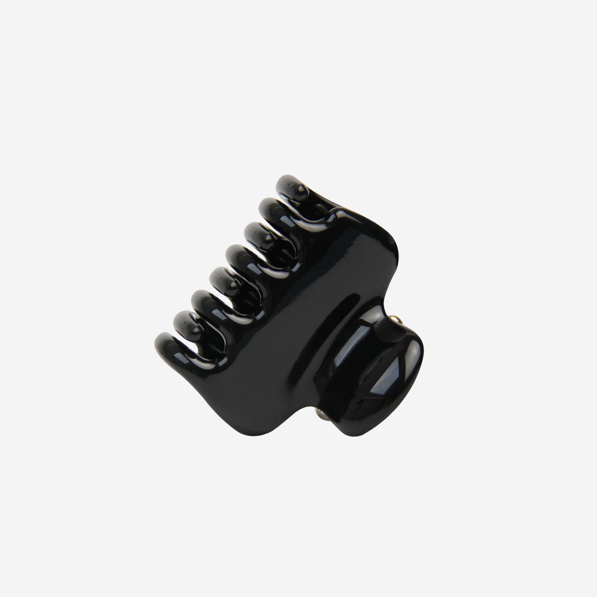 Medium Black Swirl Hair Claw
