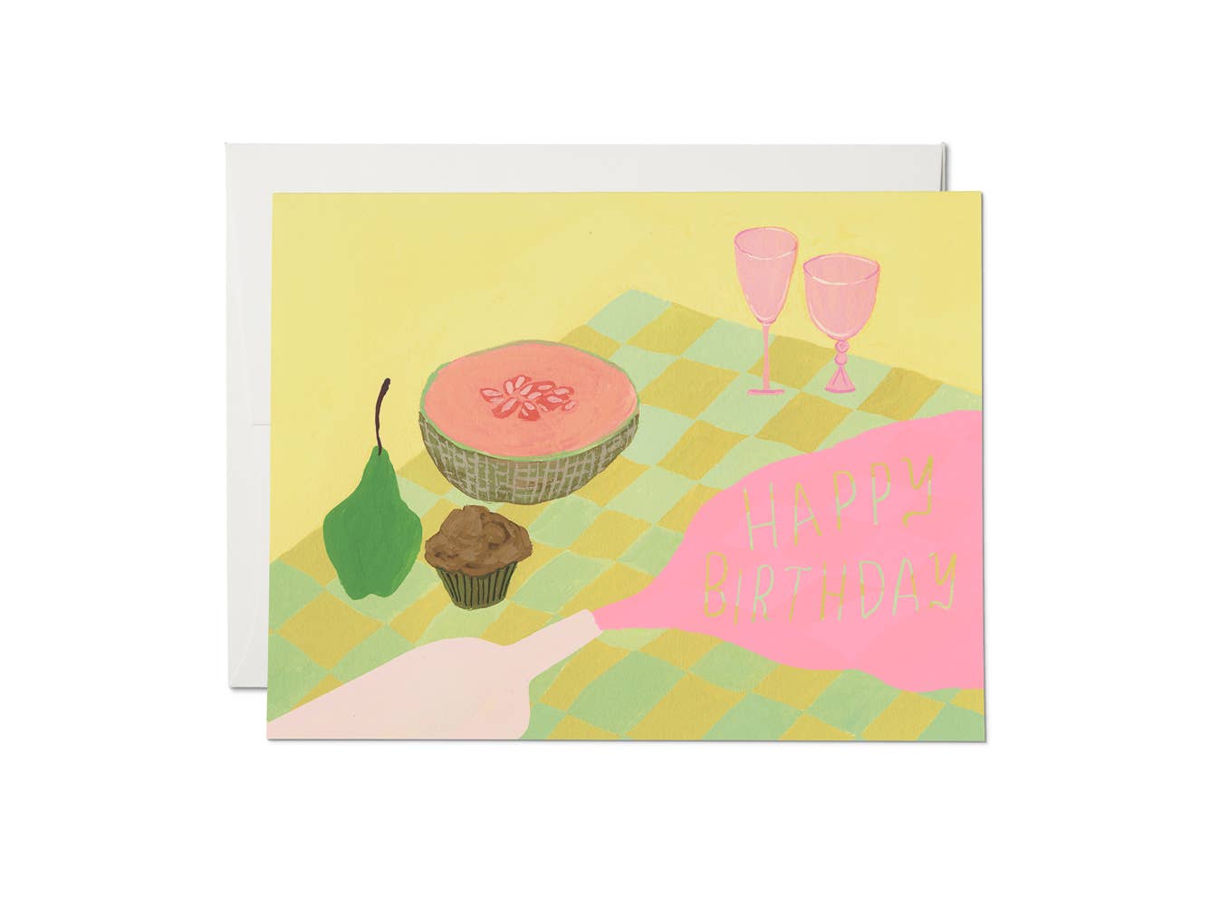 Spilled Wine Birthday Card - Mod + Jo