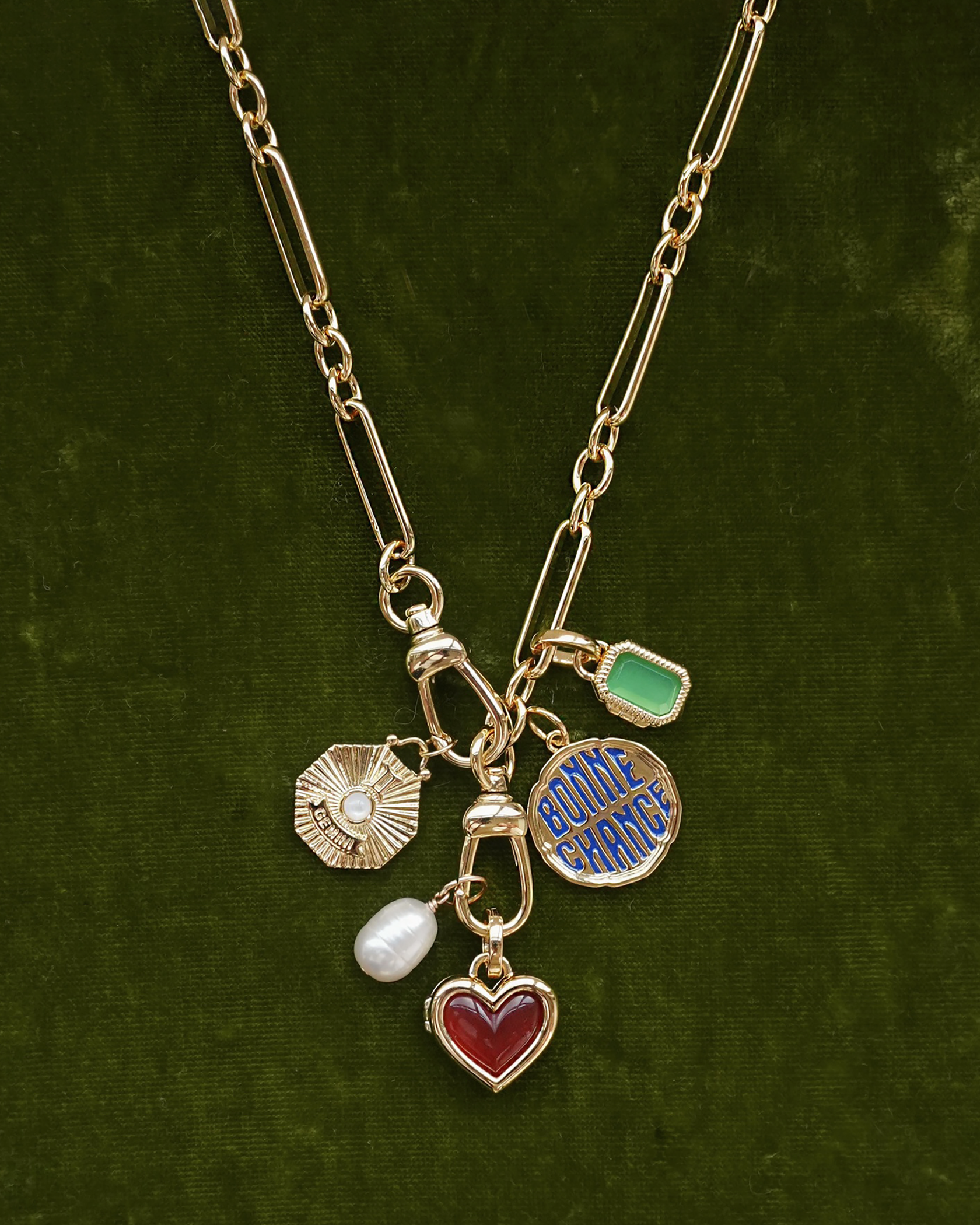 Mabel Rectangle Birthstone Locket Charm