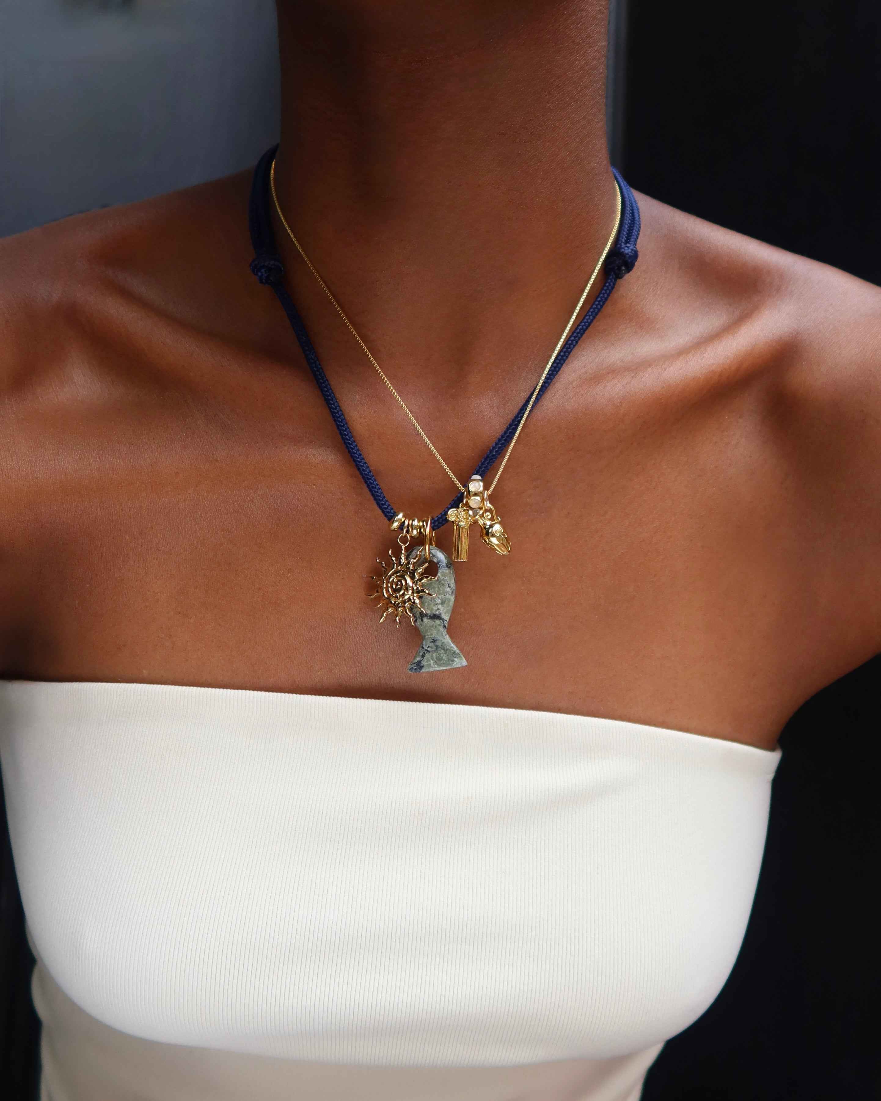 Asher Gemstone Fish Charm