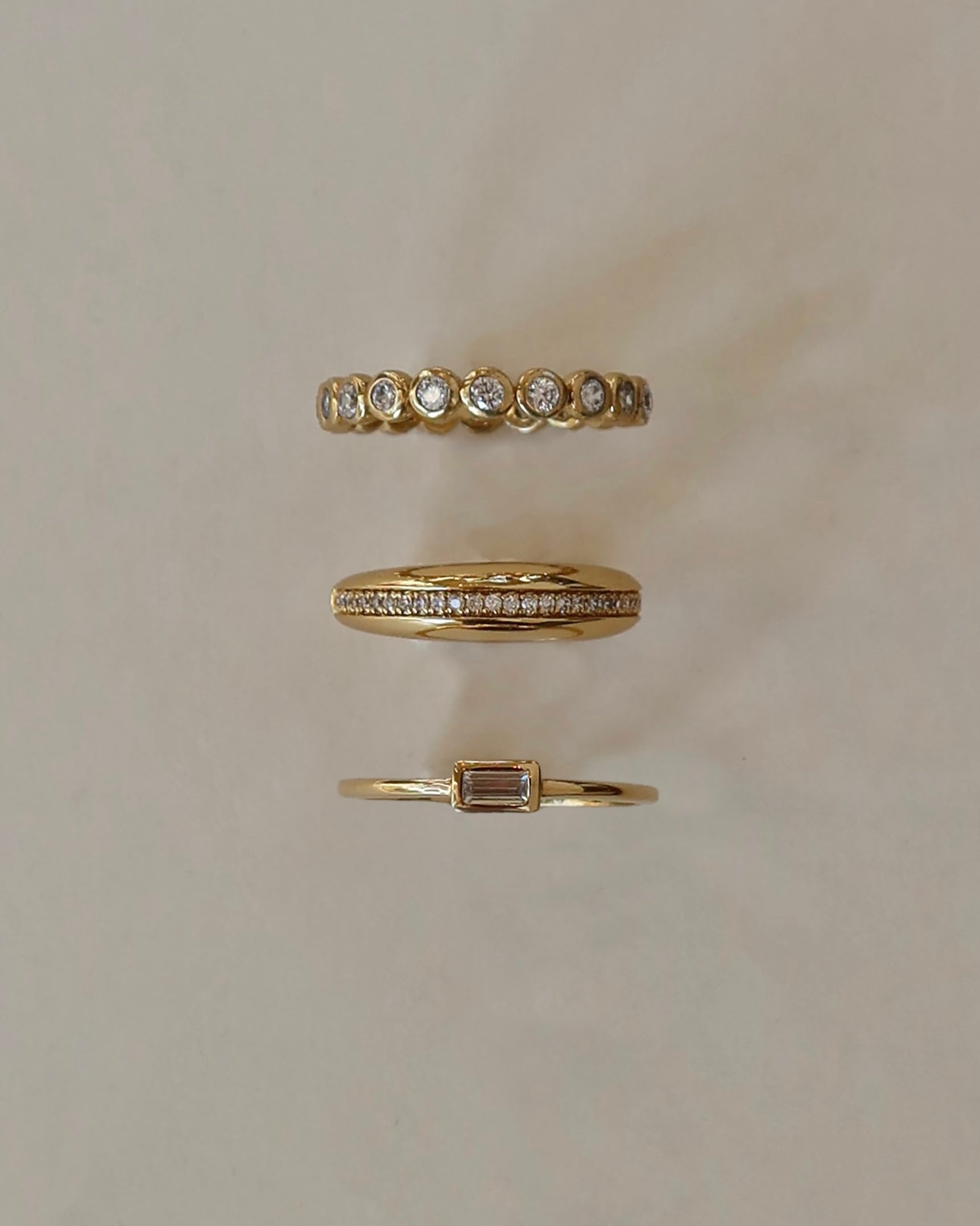 demi-fine stacking rings | mod + Jo