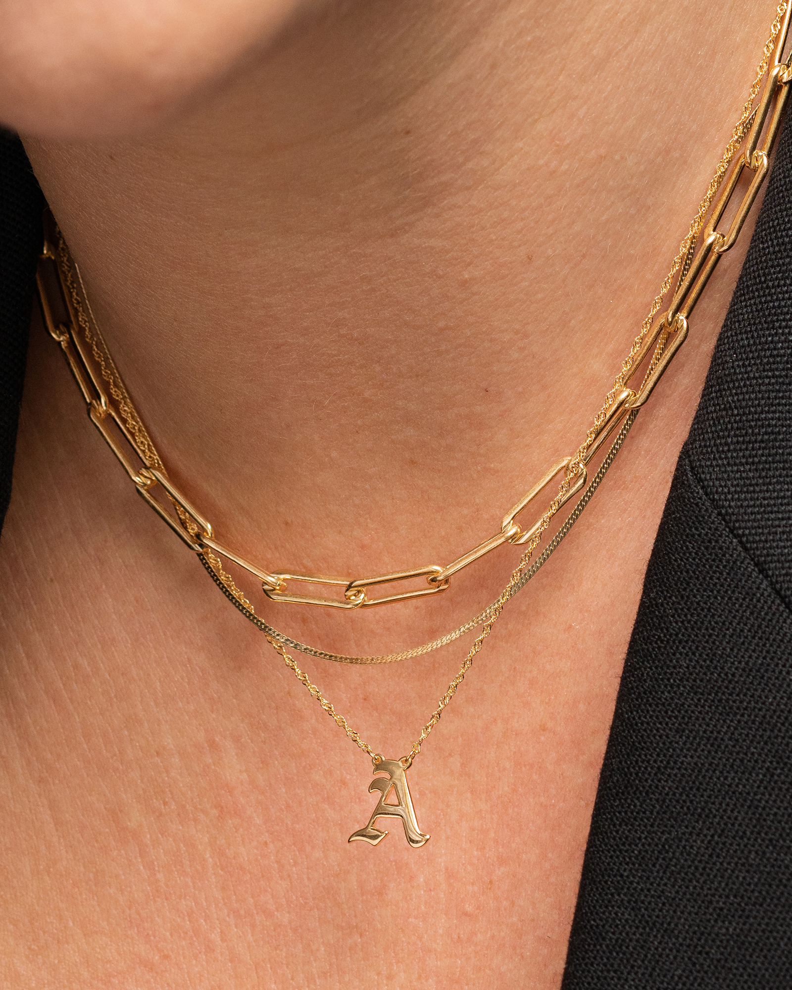 Cher Herringbone Chain Necklace - Mod + Jo