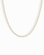 The Mod + Jo Darcy Mini Paperclip Chain Necklace features small, rectangular gold plated links and is displayed against a plain white background.