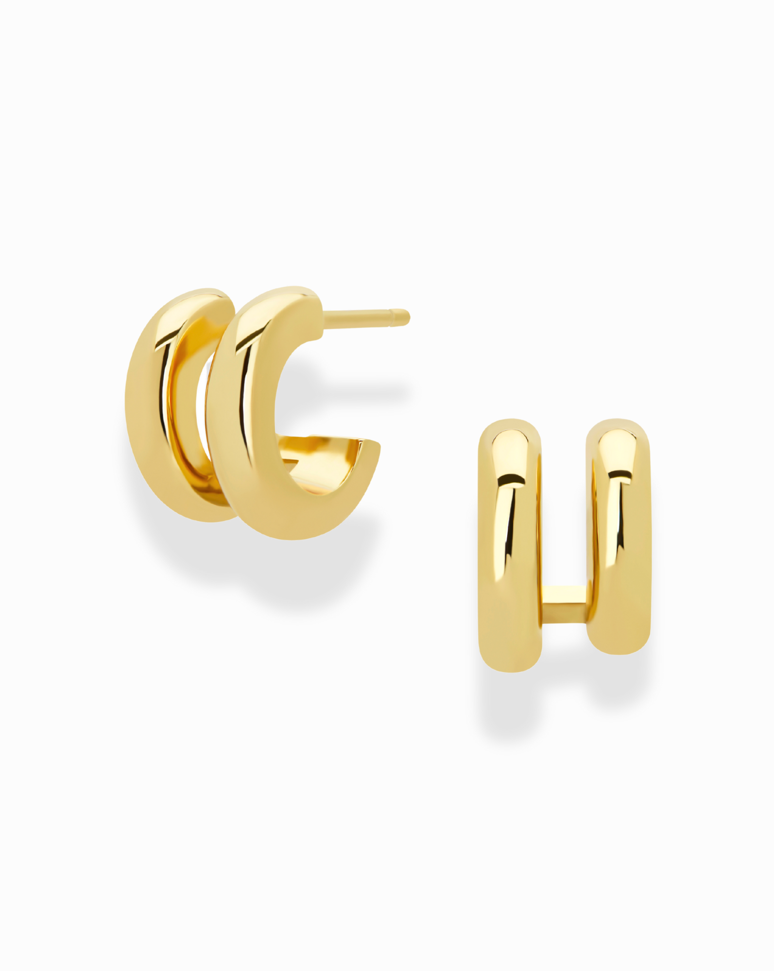 Erica Double Huggies - Mod + Jo - Jewelry built to last, advanced plating technology