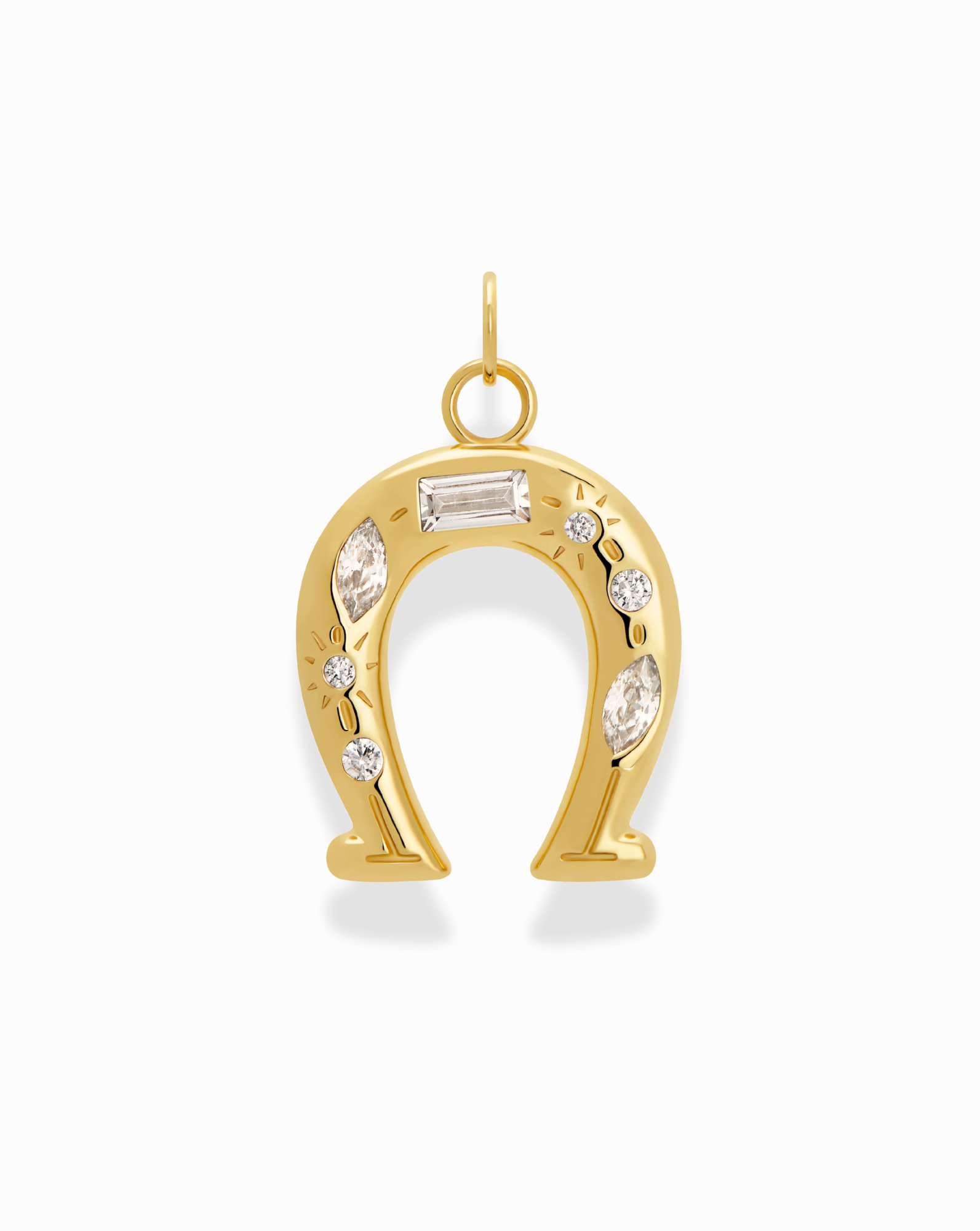Grande Chantal Horseshoe Charm - Mod + Jo - Jewelry built to last, advanced plating technology