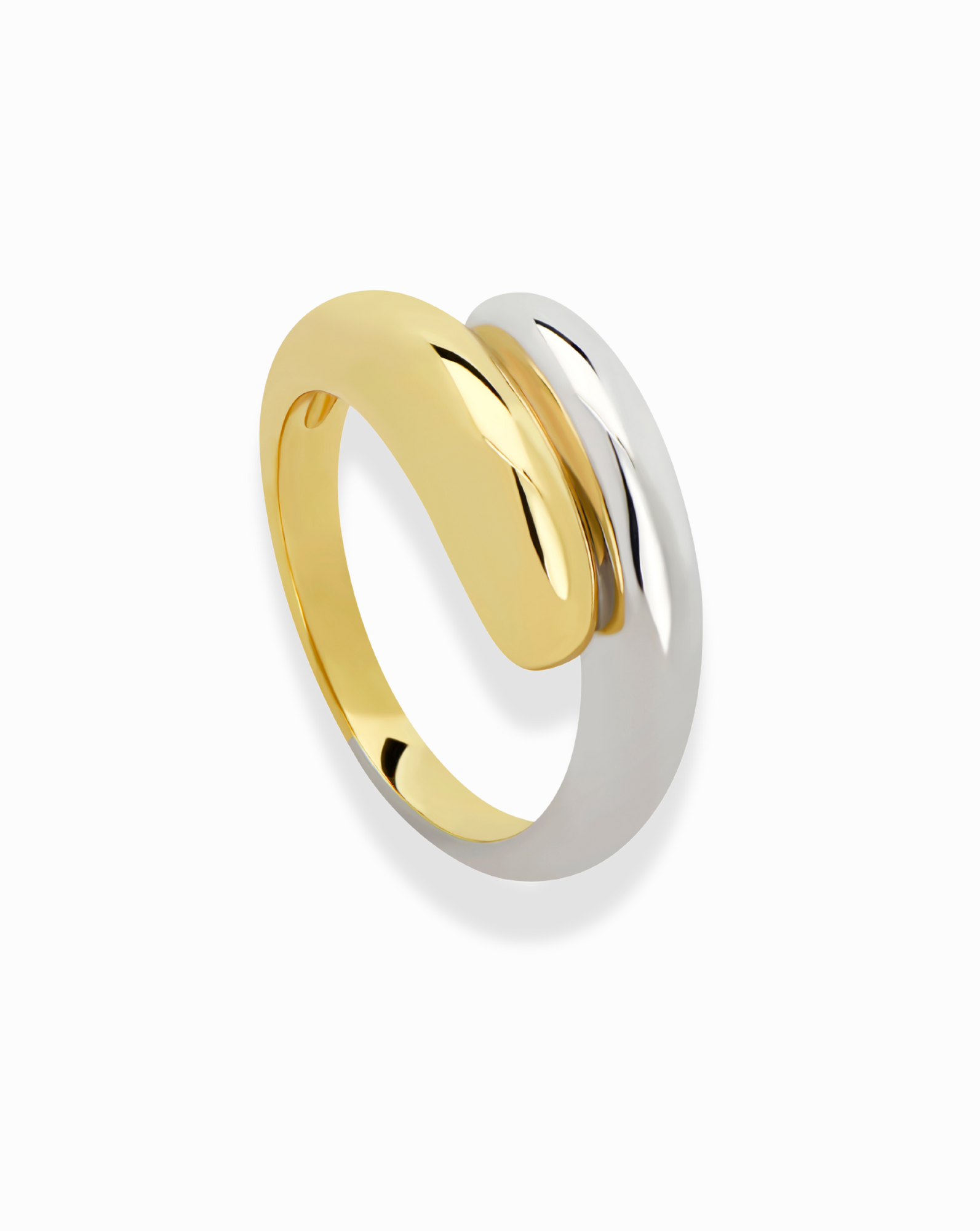 Grayson Two-Tone Wrap Ring - Mod + Jo - Jewelry built to last, advanced plating technology