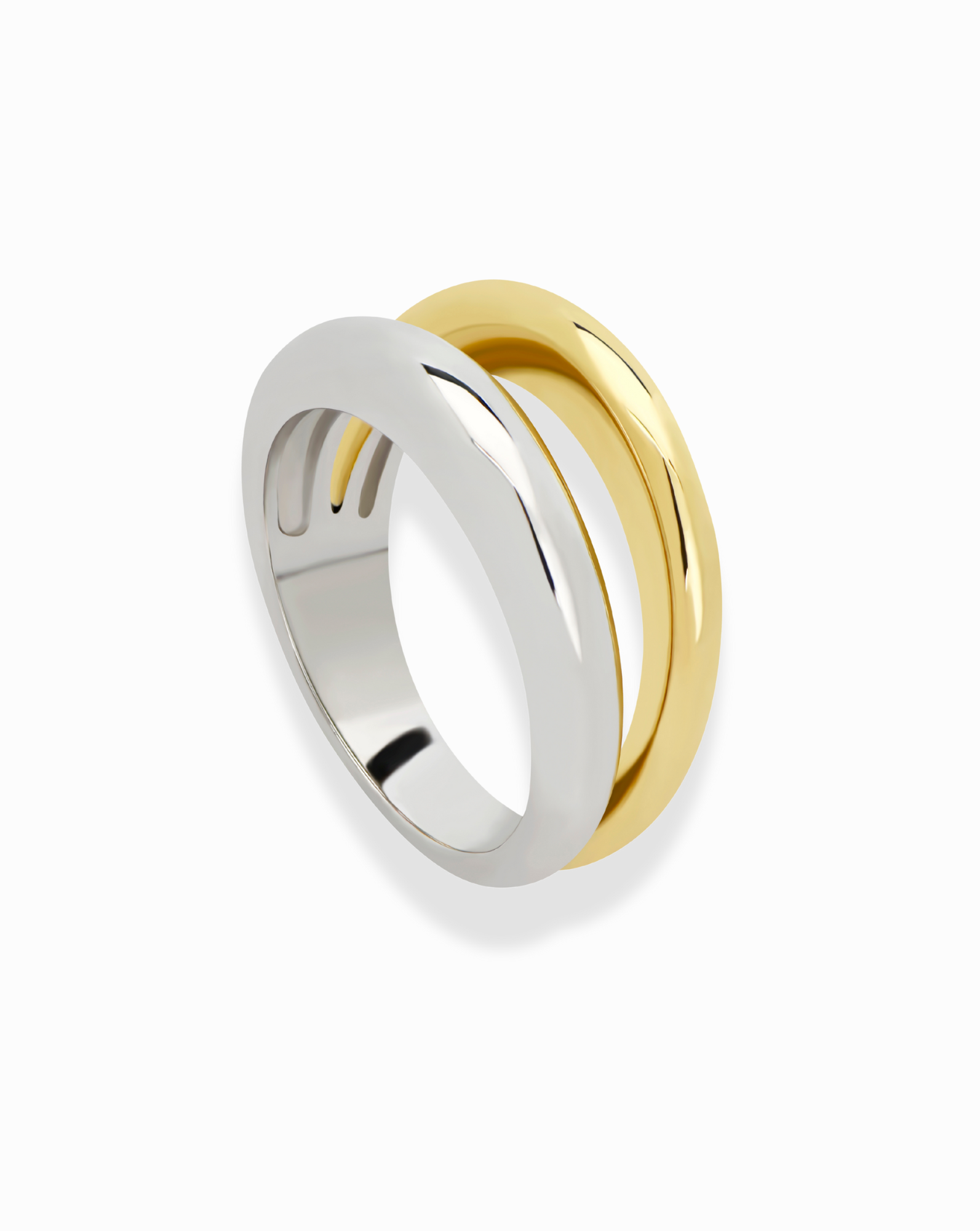 Kyle Two-Tone Ring - Mod + Jo - Jewelry built to last, advanced plating technology