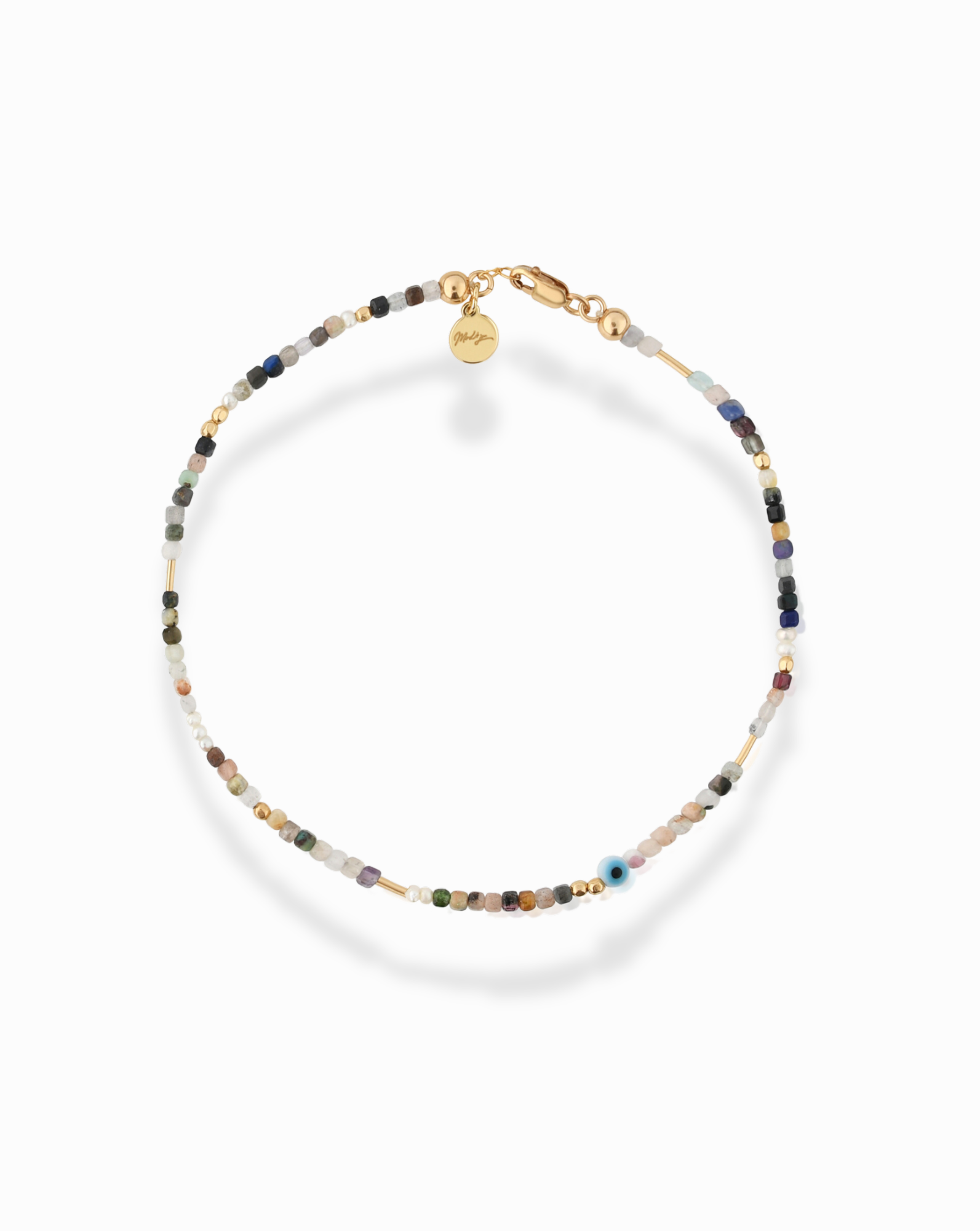 Luca Gemstone Anklet - Mod + Jo