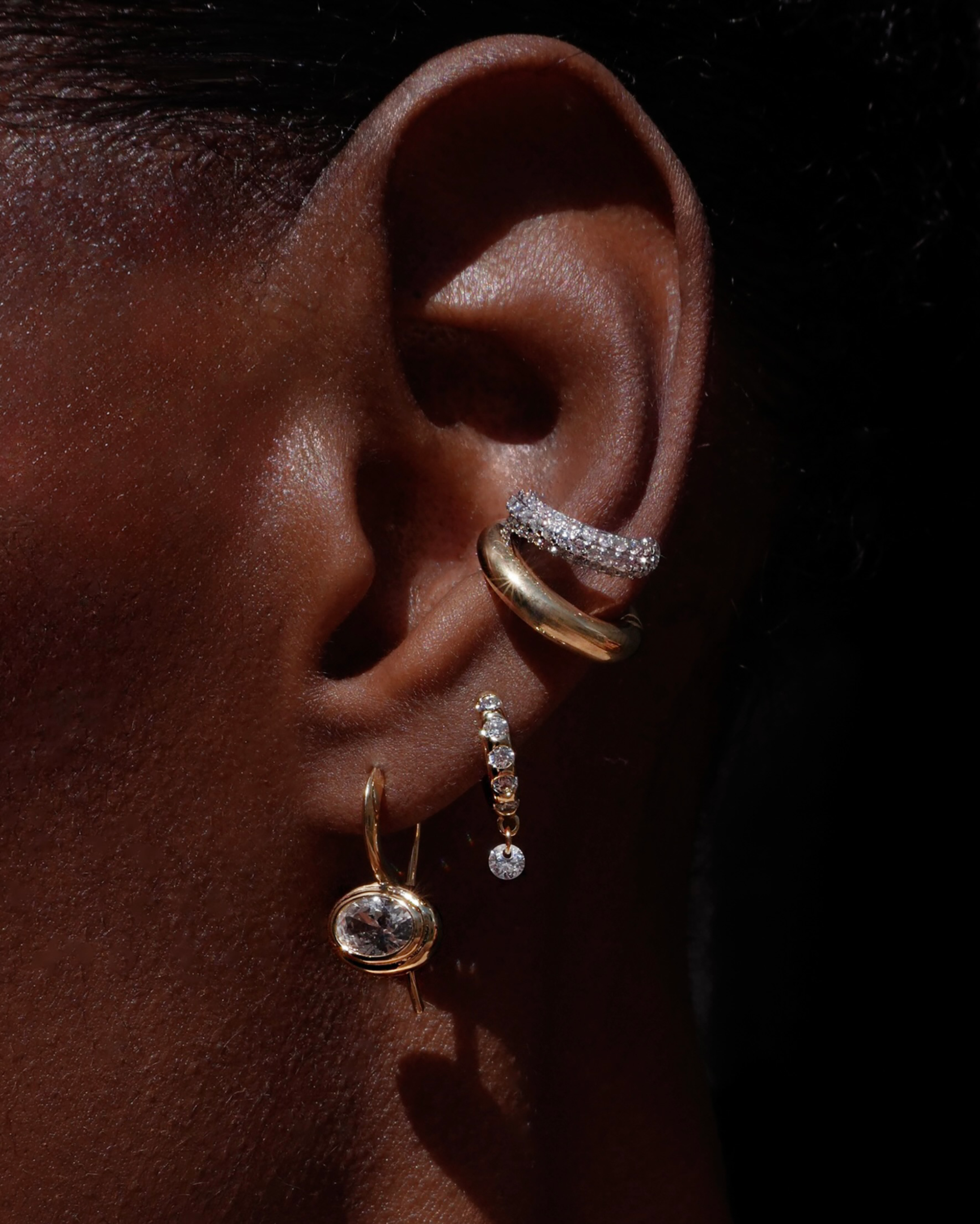 Freya Floating Hoops - Mod + Jo