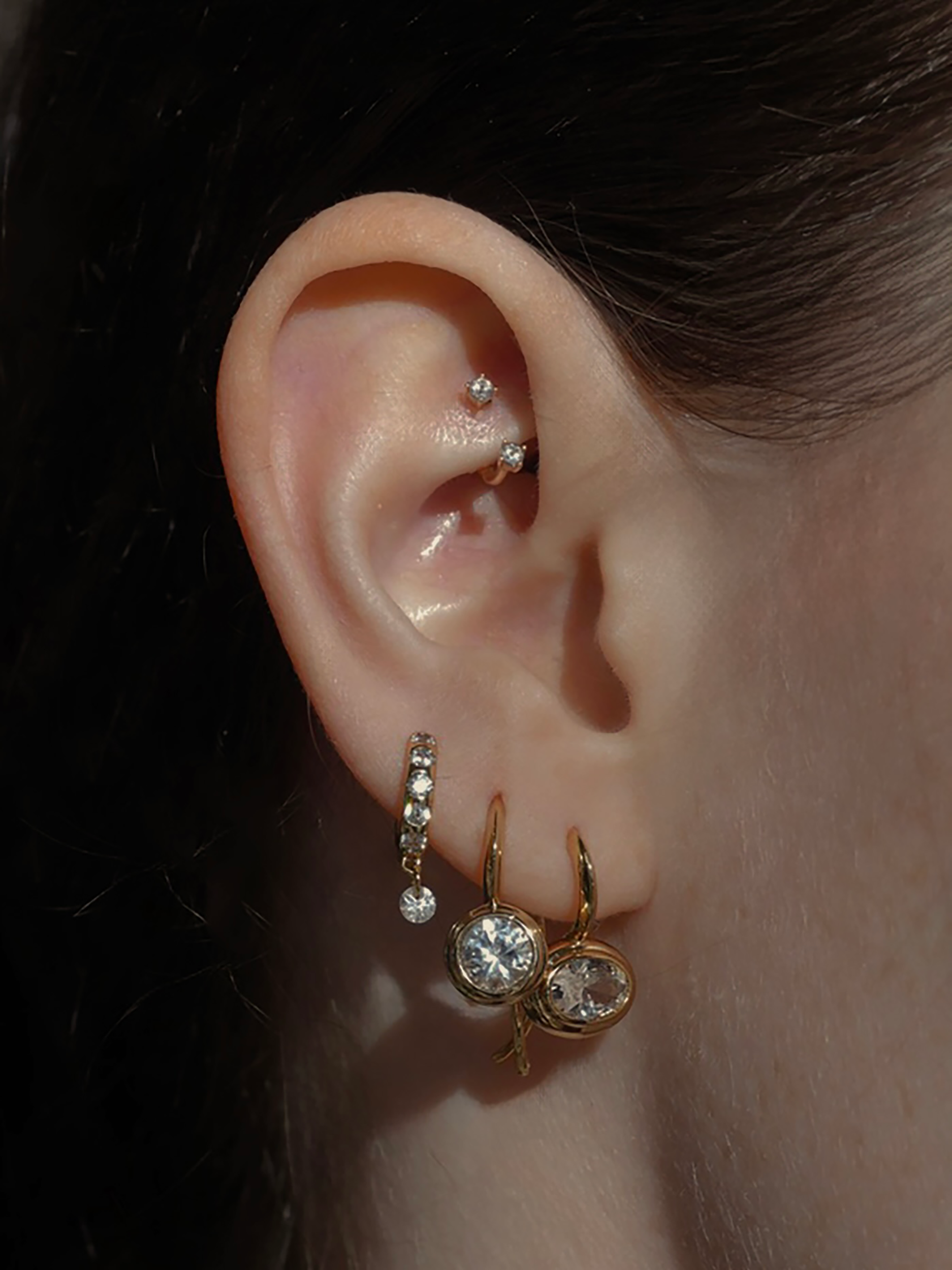 Freya Floating Hoops - Mod + Jo