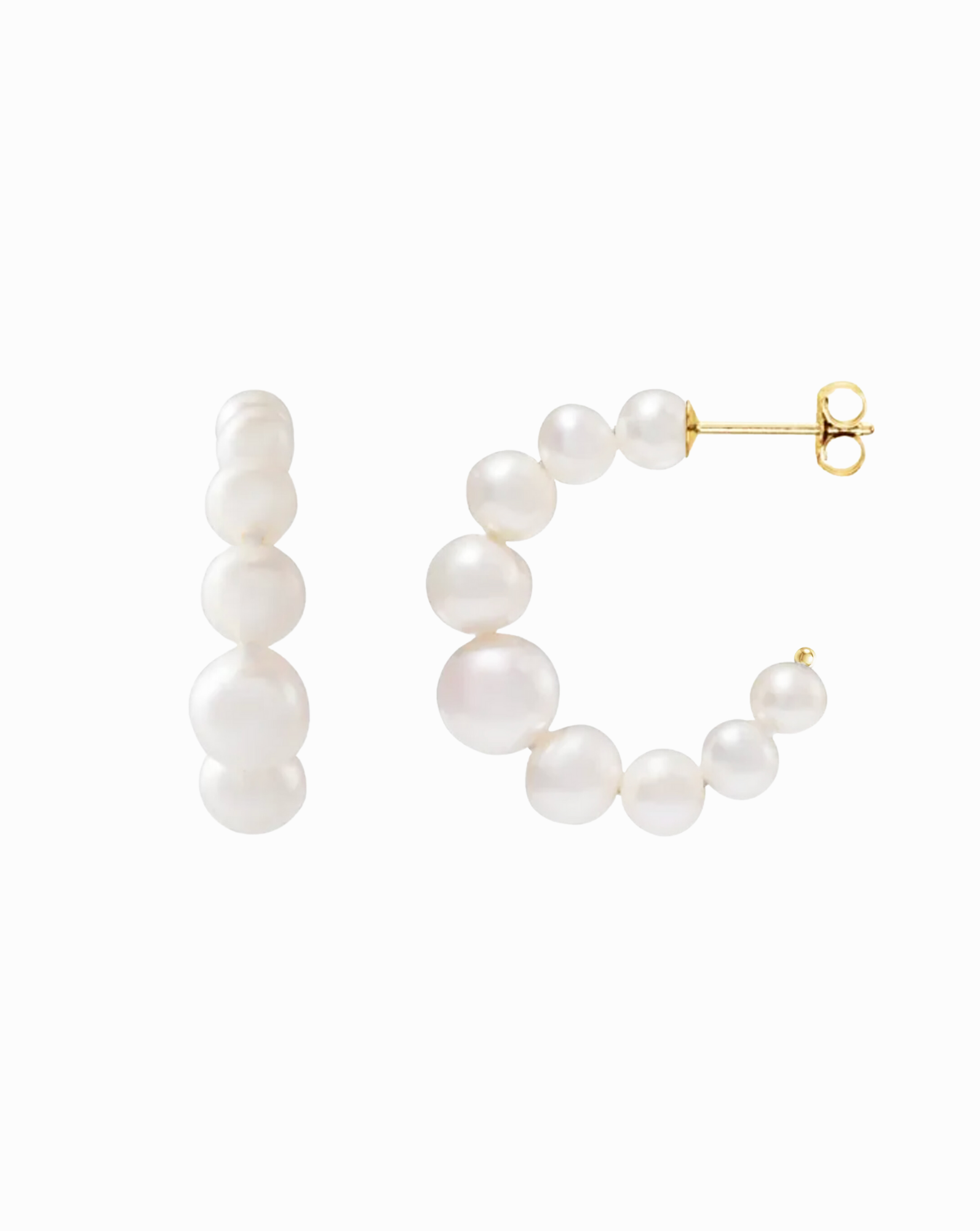 Milo Pearl Hoops - Mod + Jo