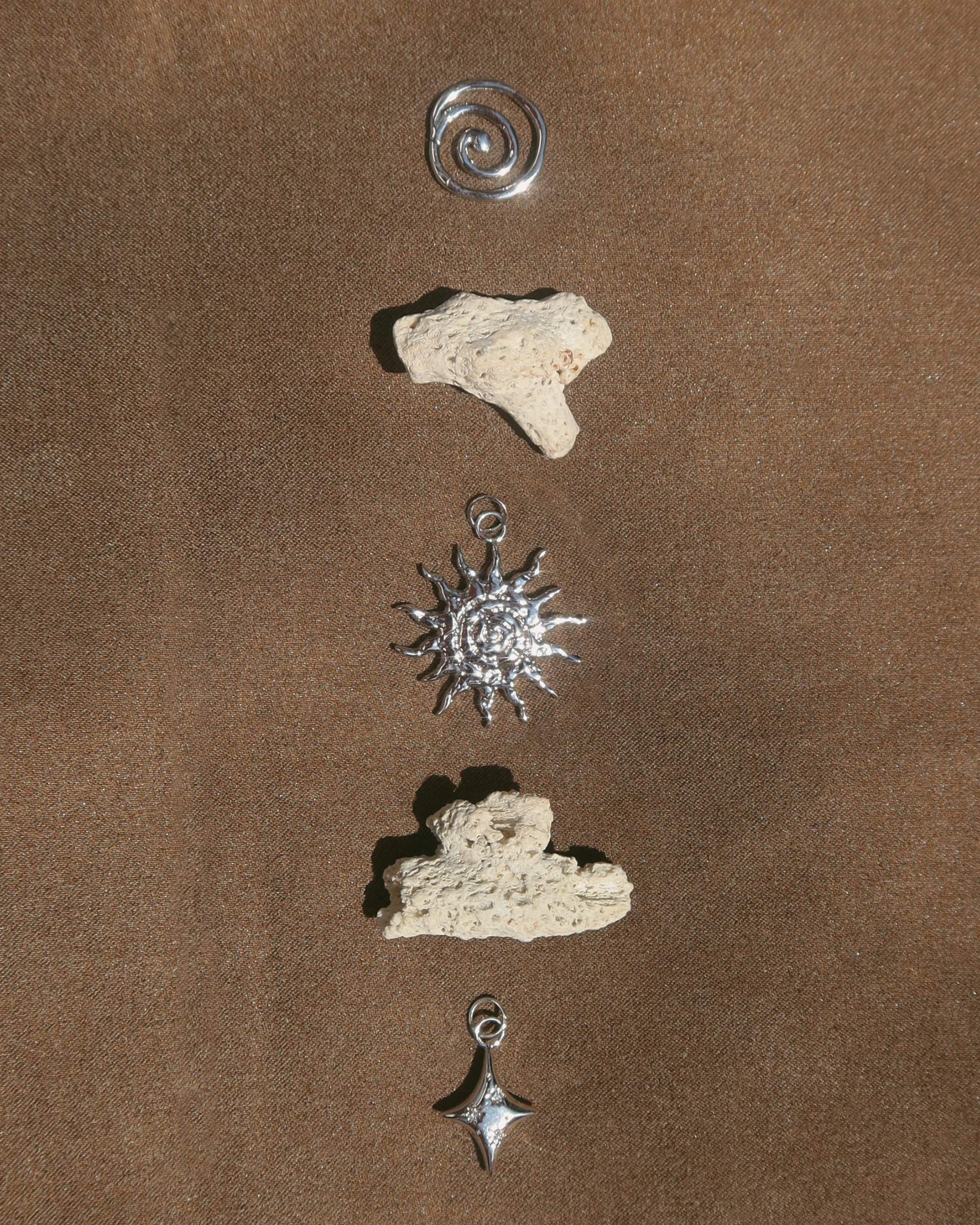 Gillian Spiral Sun Charm - Mod + Jo - Jewelry built to last, advanced plating technology