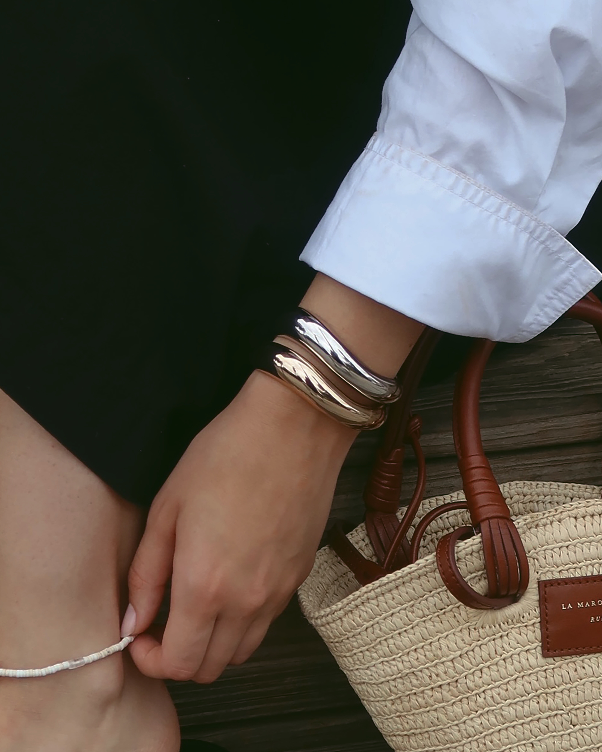 Giselle Domed Cuff Bracelet - Mod + Jo - Jewelry built to last, advanced plating technology