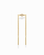The Nicole Kite Threader Earring by Mod + Jo features a gold-plated threader design with a marquise-shaped cubic zirconia at the top center and two delicate chains ending in straight gold bars, displayed on a white background.