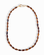 Sutton Gemstone Necklace featuring 18-inch oval, rice-shaped tiger’s eye beads with a gold S-hook clasp.