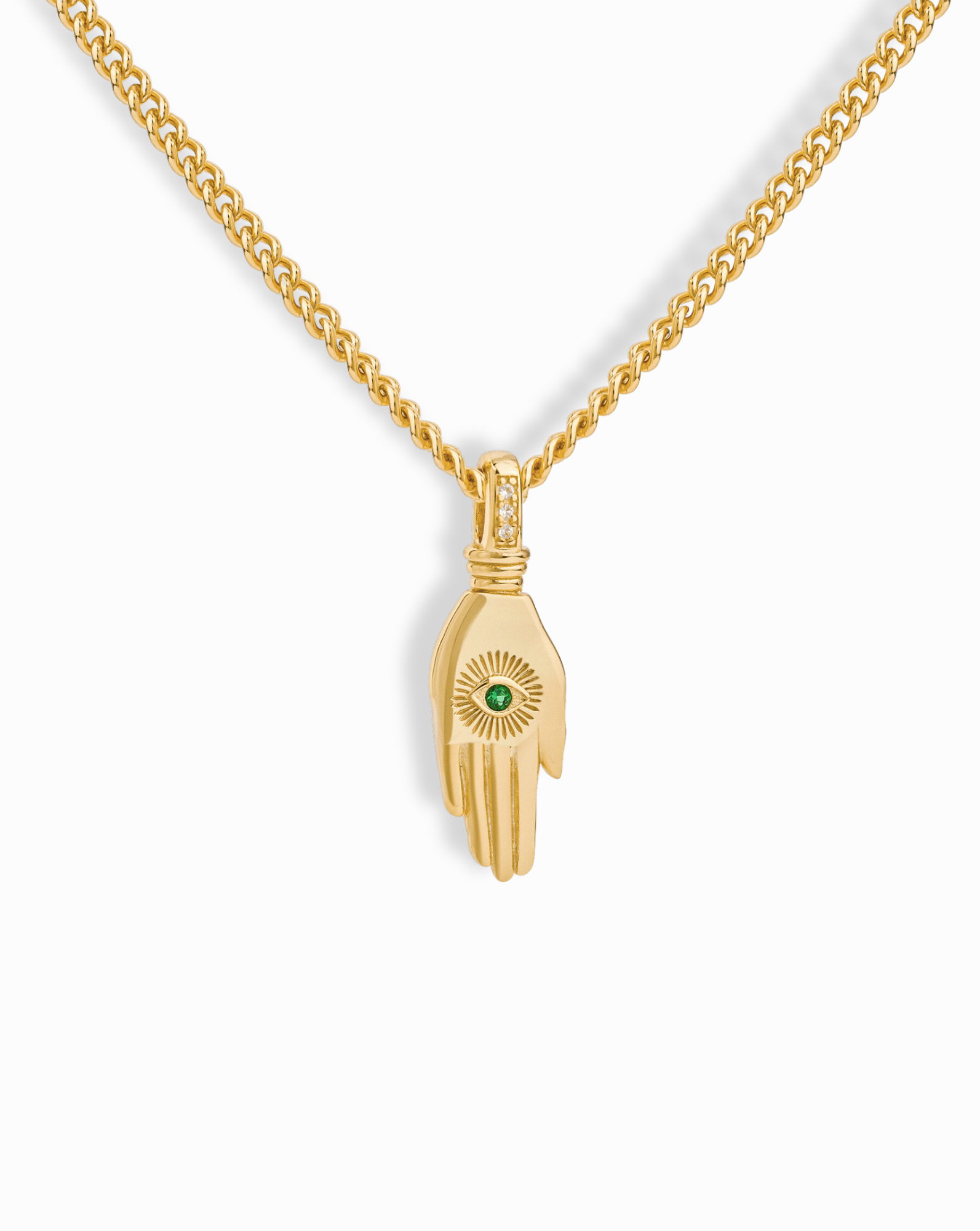 Tasha Hamsa Pendant Necklace - Mod + Jo