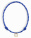 The *Preorder* Tommy Sapphire Pendant Necklace by Mod + Jo features a blue cord, white accents, gold bezel-set rectangular pendant, and clear gemstone center.