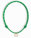 The *Preorder* Tommy Sapphire Pendant Necklace by Mod + Jo features a green adjustable paracord, knotted design, and a rectangular lab-grown white sapphire pendant set in a gold frame at the center.