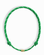 The Tommy Cord Necklace by Mod + Jo is a green paracord necklace with white accents, two adjustable knots, and three small gold-plated rings at the bottom, shown against a white background.