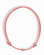 The Tommy Cord Necklace by Mod + Jo features a pink paracord with three gold-plated spacers at the front and adjustable side knots, shown against a white background.